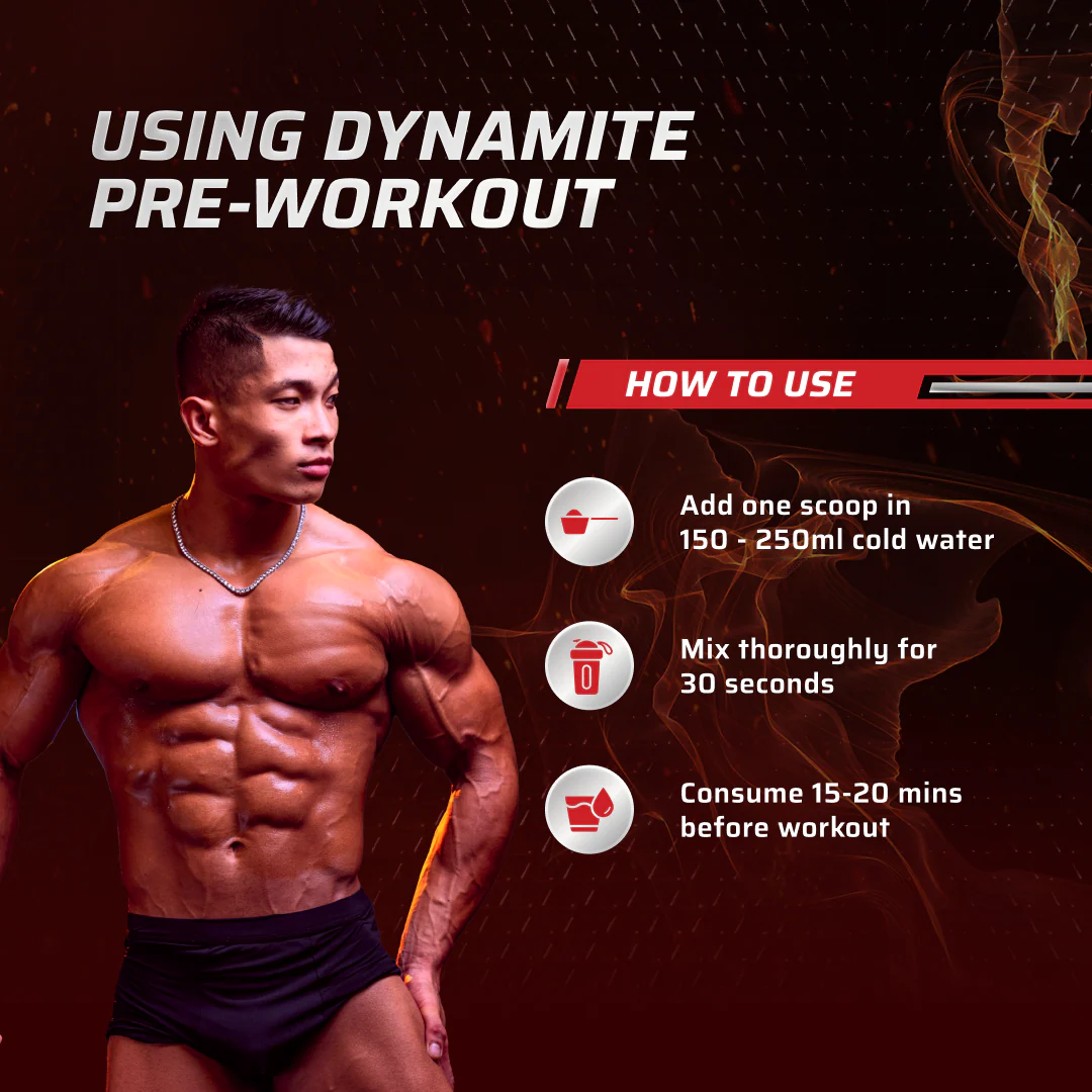 Dynamite Pre-Workout (420g, 30 Servings) | Watermelon Ice - Image 6